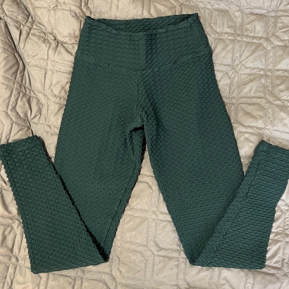 Booty by Brabants full length croco skin leggings - dark green - Picture 3 of 4